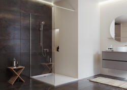 Cersanit Mille Walk-in zuhanyfal 90x200 mm átlátszó üveg, króm profilszín S161-006 (S161-006)