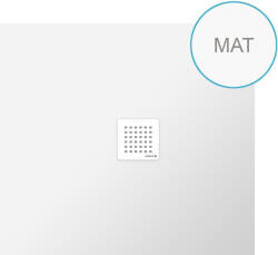 POLYSAN Flexia öntött márvány zuhanytálca 110x100 cm, matt fehér 72922MAT (72922MAT)