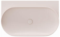 RAVAK Yard 800 kerámia mosdó túlfolyó és csapfurat nélkül, alabaster pink XJX0G080000 (XJX0G080000)