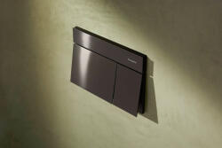 Hansgrohe iFrame Element E nyomólap dual öblítéshez, szálcsiszolt fekete króm 66003340 (66003340)