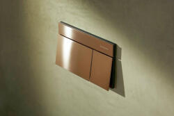 Hansgrohe iFrame Element E nyomólap dual öblítéshez, szálcsiszolt bronz 66003140 (66003140)