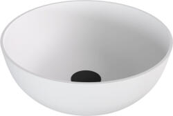 SAPHO Polysan öntött márvány mosdótál 39 cm, matt fehér 14337MAT (14337MAT)