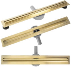 Rea Neox Slim Pro Zuhanylefolyó 100 cm, szálcsiszolt arany REA-G6990 (REA-G6990)