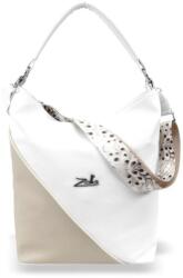 ZELLIA Női Válltáska 21069 - Next C. Peacock - Fehér-Beige (ZLK-21069-05651726)
