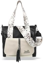 ZELLIA Női Válltáska 24067 - Next C. Peacock - Fekete-Beige (ZLK-24067-09865532)
