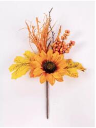  Őszi dekor ág levéllel, napraforgóval, bogyóval