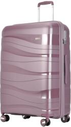 BONTOUR "flow" 4-kerekes keményfalú bőrönd tsa számzárral, l méretű 76x51x31 cm, levendula (130643-Lavender)