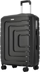 BONTOUR "charm" 4-kerekes bőrönd tsa számzárral 67x44x25 cm, m méretű, fekete (130842-Black)