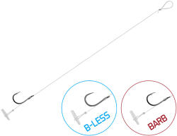 Delphin Kötött horog Delphin FLR Quickstop / 6db (8cm / 0, 22mm / B-LESS #6) (101001020)