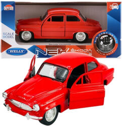 Welly Skoda Octavia 1959 fém autómodell - piros