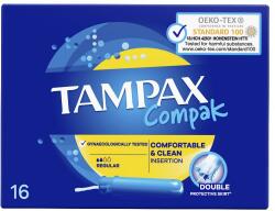 Tampax Compak Regular egészségügyi tamponok applikátorral (16 db)
