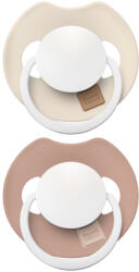 LOVI Világító szilikon dinamikus cumi PRIME 6-18m (2db) - Ivory/Blush