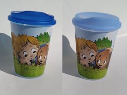 Tvar Gyermek pohár fedővel 250ml - Fiú és kutya