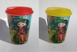 Tvar Gyermek pohár fedővel 250ml - Boszorkányok