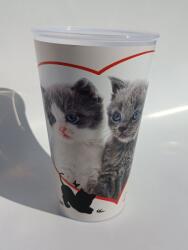 Tvar Gyermek pohár 400ml - Cicák