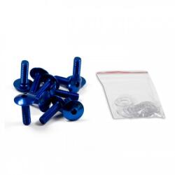  Șuruburi aluminiu cap bombat M6x20 Ø16 mm cu 10 șaibe nylon