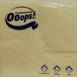 Ooops! ! Szalvéta 100db 2rtg. 40x40cm Krém