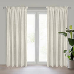  Rosi vászon függöny Sötét bézs 140x270 cm