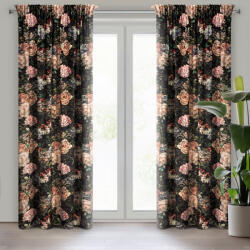  Rubens bársony sötétítő függöny Fekete 140x270 cm