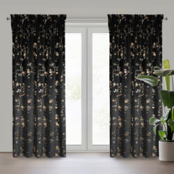  Selena bársony sötétítő függöny Fekete 140x270 cm