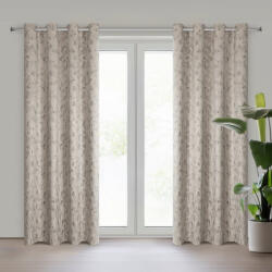  Kornelia bársony sötétítő függöny Világosbézs 140x250 cm
