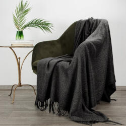  Akril takaró rojtokkal Acélszürke 125x160 cm