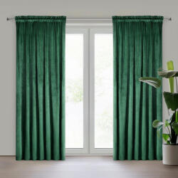  Melanie bársony sötétítő függöny Sötétzöld 140x270 cm