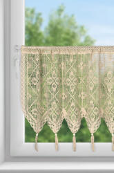  Martha vitrázs függöny Világosbézs 60x150 cm