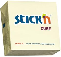 Stick'n Cub Notes Autoadeziv 76x76 mm - Galben Pal (400 file buc) (AL.SKN.21072)