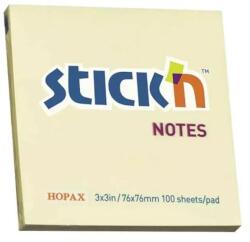 Stick'n Cub Notes Autoadeziv 76x76 mm - Galben Pal (100 file buc) (AL.SKN.21007)