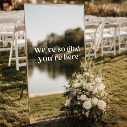 Artalo Tükör matrica S43 - We're so glad you're here