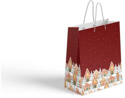  Ajándéktasak 260X320 Mm Karácsonyi Mézeskalács Ház Dizájn, Színes