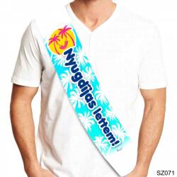 Neves Ajándék Szalag 10cm x 80cm - Nyugdíjas lettem - Nyugdíjas vállszalag (SZ071)