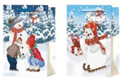  Ajándéktasak 100X150 Mm Hóember Gyerekekkel Mix, Színes