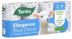 Tento Toalettpapír TENTO Family blue dekor mintás 8 tekercses 3 rétegű (229380) - robbitairodaszer
