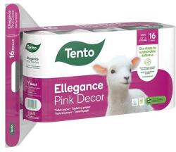 Tento Toalettpapír TENTO Ellegance pink dekor 16 tekercses 3 rétegű (229386) - robbitairodaszer