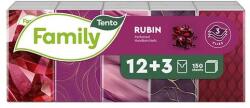 Tento Papírzsebkendő TENTO Family rubin illatos 3 rétegű 15x10 darabos (232860) - robbitairodaszer
