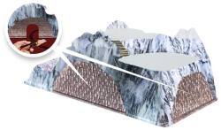  My Village BASE CHRISTMAS VILLAGE FULL COLOUR TRAIN TUNNEL 78x38CM