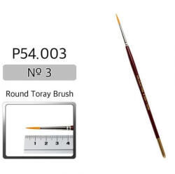 P54003 Brush - Round Toray Brush No. 3