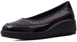 KARISMA Pantofi dama din piele naturala lacuita, Karisma, V4VA60006B 19-O, bordo