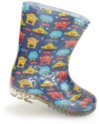 Pidilidi Fiú PVC csizma - szörnyek mintás, Pidilidi, PL0040-04, kék - 29 méret