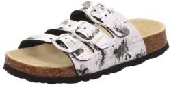Superfit gyerek parafa papucs FOOTBAD White/Multicolored 1-800113-0030 | egészségügyi papucs boltozattámasszal | iskolai és otthoni cipő anatómiai talpbetéttel - 36 méret