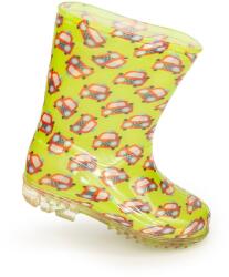Pidilidi Fiú PVC csizma - autós mintás, Pidilidi, PL0037-19, zöld - 25 méret