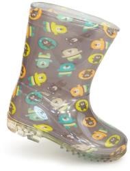 Pidilidi PVC gyermek csizma - állatmintás, Pidilidi, PL0042-18, barna - 26 méret