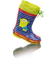 Pidilidi Fiú gumicsizma - nyomtatott MONSTER, Pidilidi, PL0094-04, kék - 22 méret