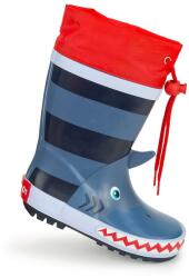 Pidilidi Gyermek gumicsizma - cápamintás, Pidilidi, PL0044-04, kék - 33 méret