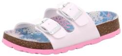 Superfit lányka parafa papucs FOOTBAD White/Multicolored 1-800111-1140 | egészségügyi papucs boltozattámogatással | iskolai és otthoni cipő anatómiai talpbetéttel - 34 méret
