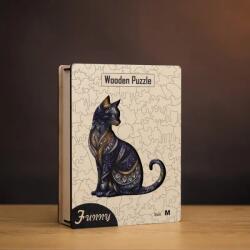  Fenséges cica fa puzzle L Prémium fa doboz