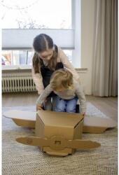 Kartent Színezhető karton játék - Pandani karton repülője