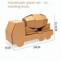 Hoye Craft Színezhető karton játék - Karton tartálykocsi